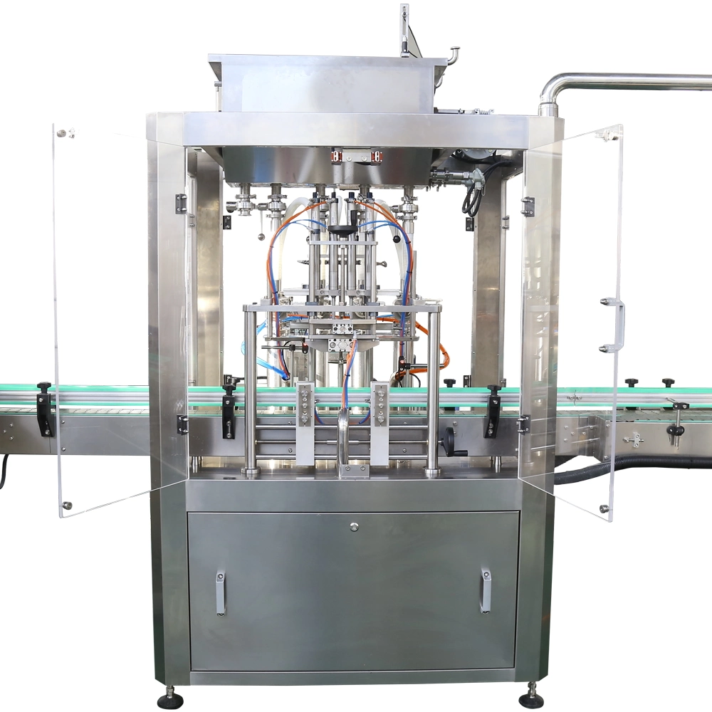 Automatic 4/6/8 Piston Pump Filling Machine for Tomato Sauce Glass Paste