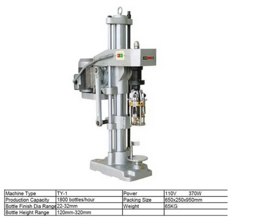 Semi Automatic Capping Sealing Machine for Different Ropp Aluminum Caps