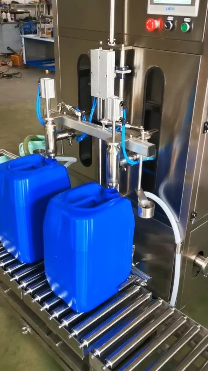 Anti Corrosive Semi Automatic 20 Litre Acid Alkali Chemical Liquid Weigh Dosing Filling Machine