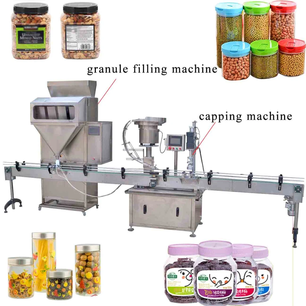 Semi Automatic Granule Nuts Beans Rice Grain Weigh Filling Machine